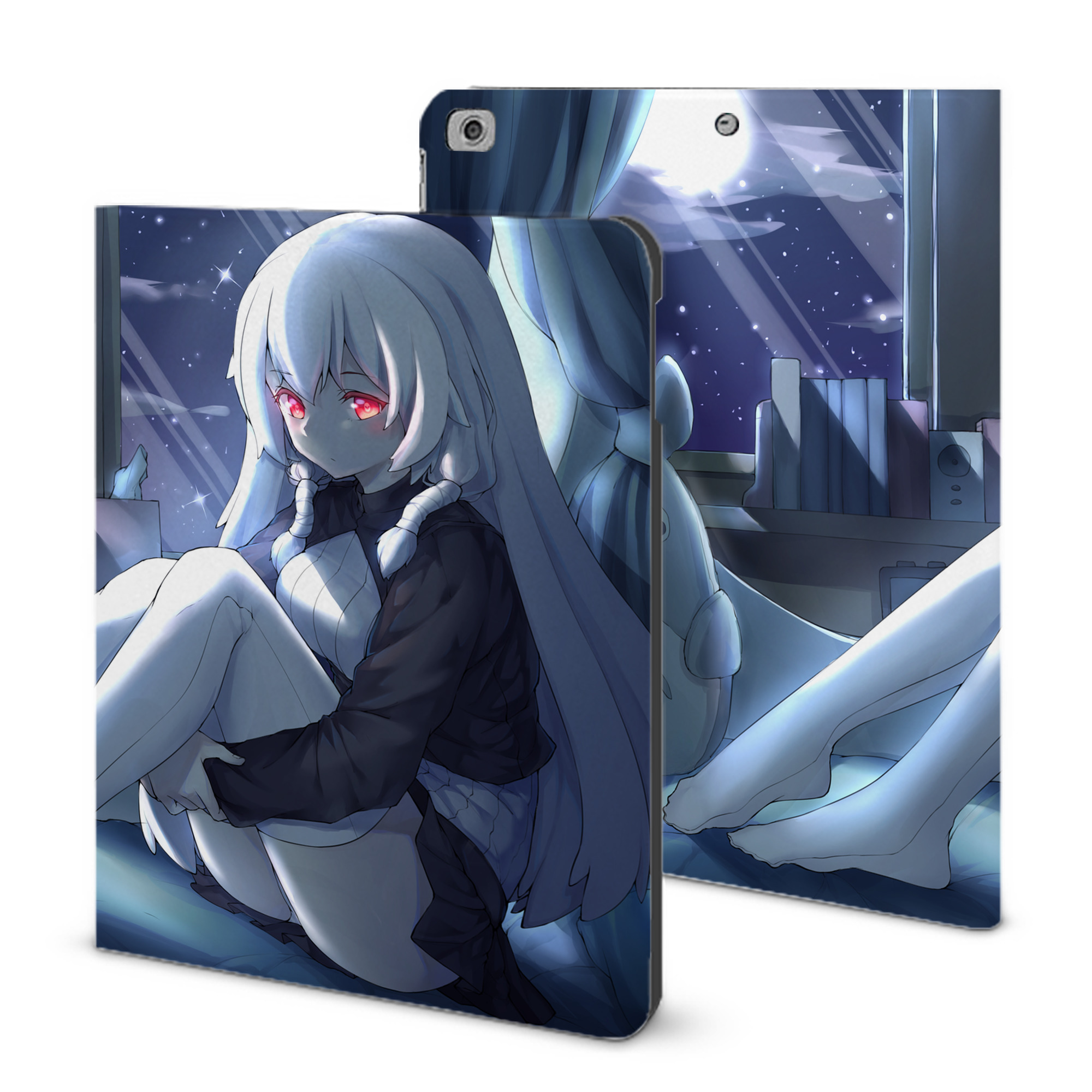 （画像用） となりのトトロ 草壁メイ 草壁サツキ My Neighbor Totoro Satsuki Kusakabe Mei Kusakabe IPad ケース ブック型 PUレザー TPU 耐衝撃 軽量 薄型 ペン収納なし 全面保護 IPad 各モデル対応